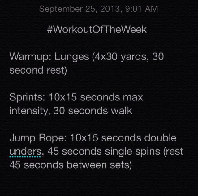 Can I HIIT it in the Morning? 9.25.13