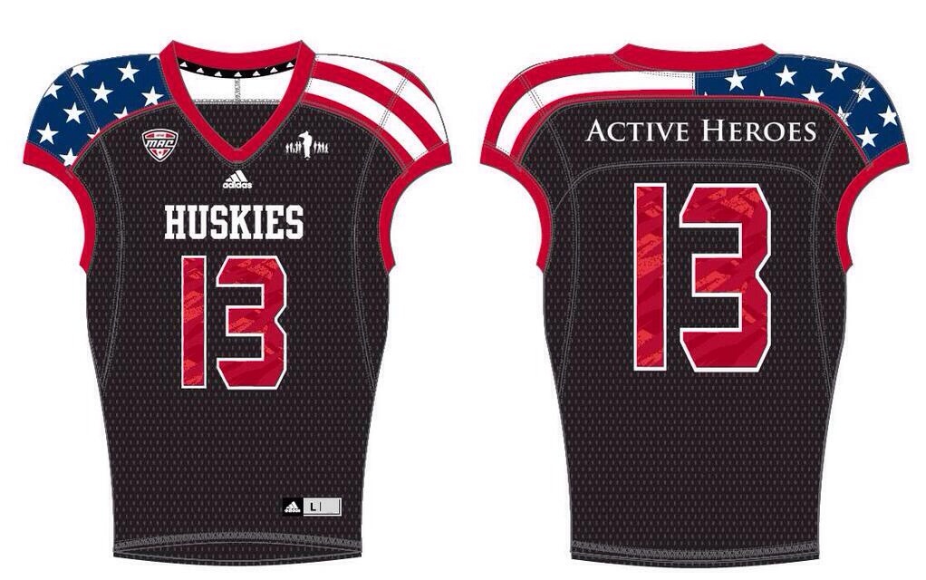 Northern Illinois University to wear stars/stripes uniforms Nov.&nbsp;13