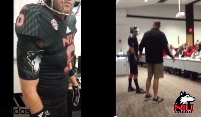Video: NIU Unveils “Dark Dog” Senior Night Uniforms Against&nbsp;WMU