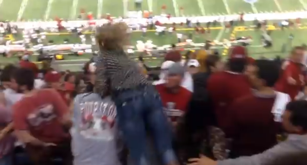 Video: Female Alabama Fan LOSES HER MIND at Sugar&nbsp;Bowl