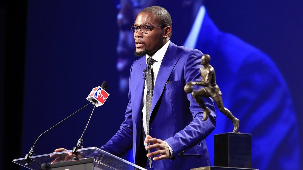 Wow! Kevin Durant’s Emotional MVP Acceptance&nbsp;Speech