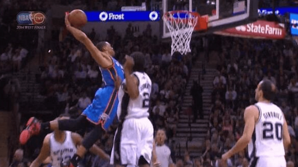 Russell Westbrook’s HUGE Dunk in 1st Quarter of Game&nbsp;5