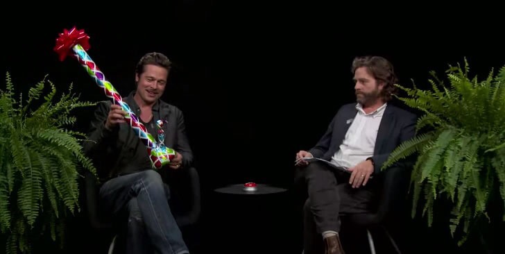 Hilarious: Brad Pitt Berated by Zach Galifianakis in “Between Two Ferns”&nbsp;(Video)
