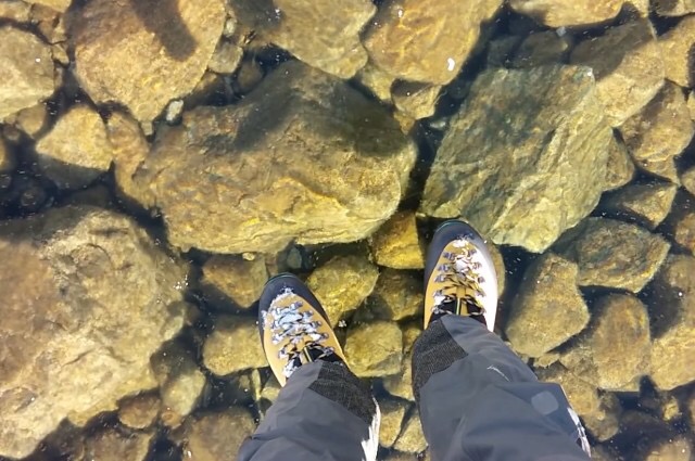 Awesome: Men Walking on Clear Ice&nbsp;(Video)