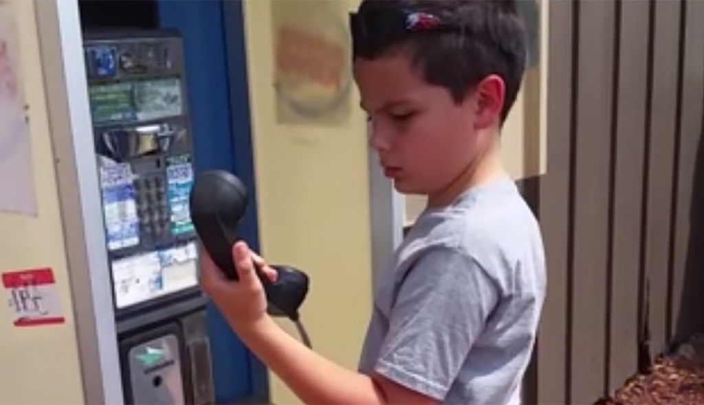 Kid Gets Confused at First Time Seeing “Old School”&nbsp;Phone