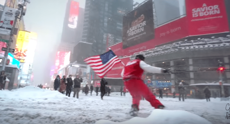 Snowboarding Through New York City&nbsp;(Video)